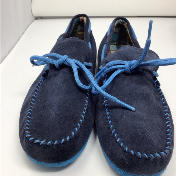 Sperry men blue suede top sider shoes - Picture 2 of 7
